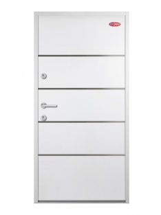   HiSec Prémium acél bejárati ajtó, Fehér színben (Alacsony küszöbös)