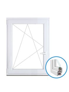 60x60 cm-es egyszárnyú bukó-nyíló műanyag ablak