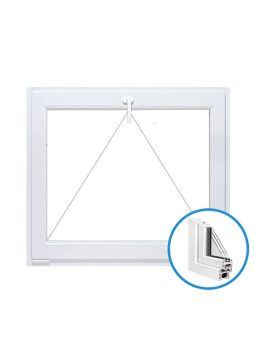  egyszárnyú, bukó műanyag ablak - 3 rétegű